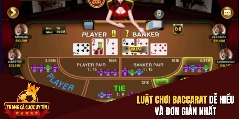 Luật chơi baccarat dễ hiểu và đơn giản nhất
